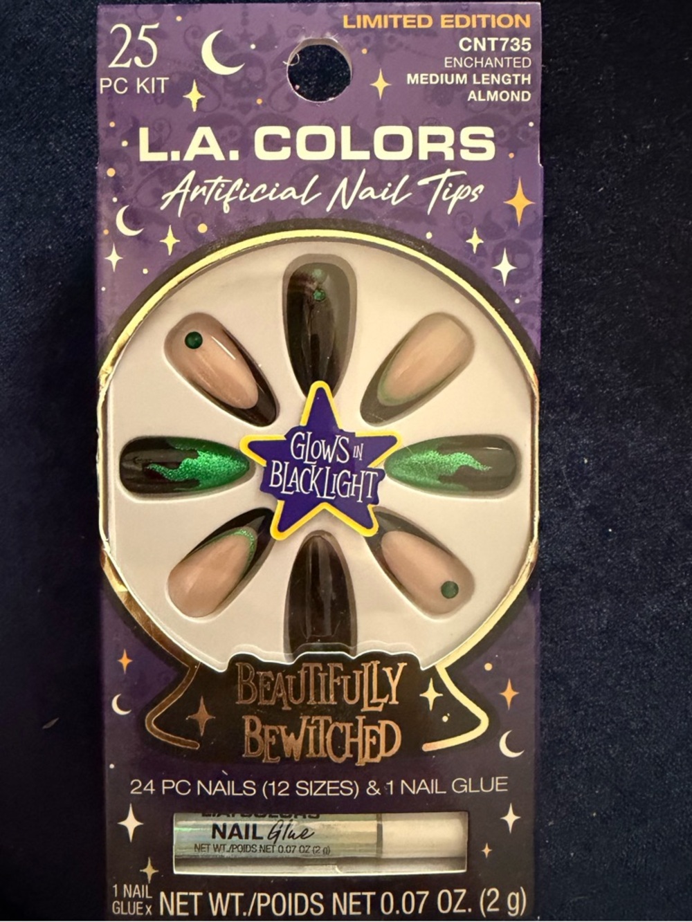 L.A. COLORS "Beautifully Bewitched" Enchanted Artificial Nail Tips